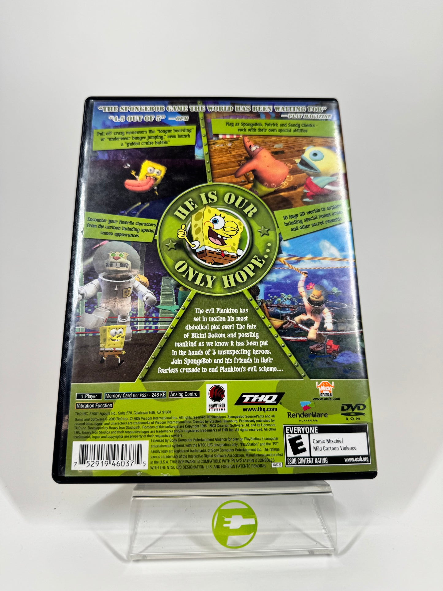 SpongeBob SquarePants Battle for Bikini Bottom (Sony PlayStation 2 PS2, 2003)