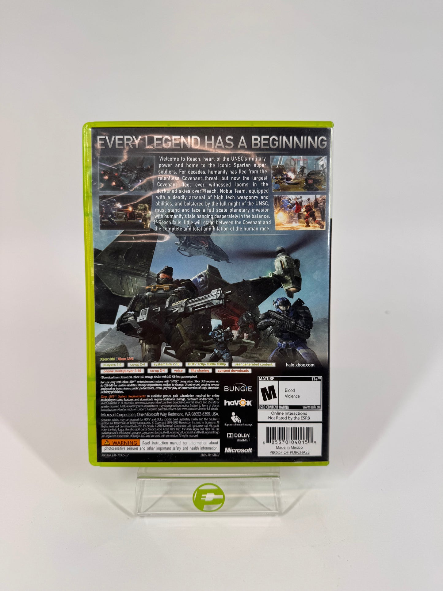 Halo: Reach (Microsoft Xbox 360, 2010)