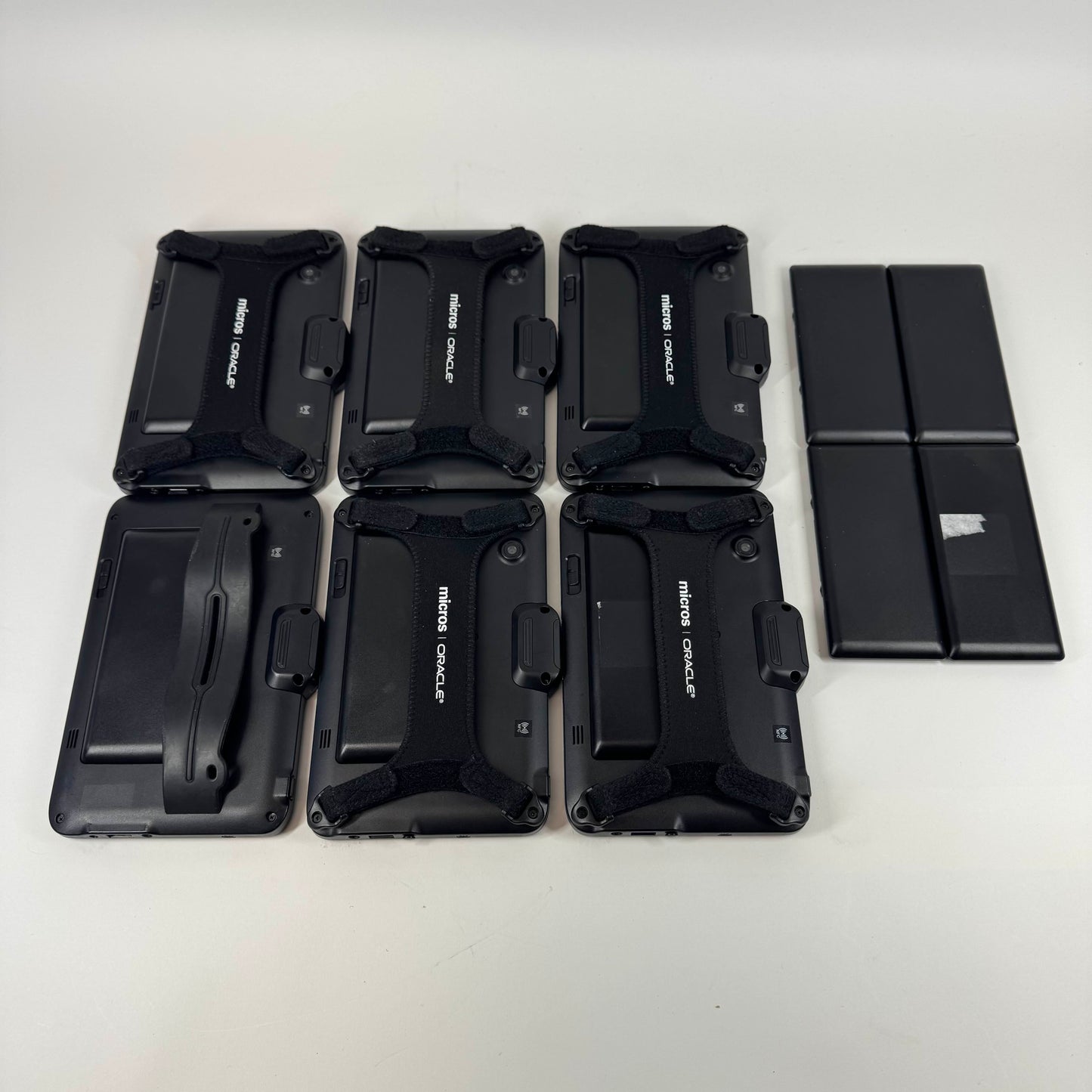 Lot of Oracle micros: 6 Tablets, 4 Extra Batteries, No Charger