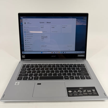 Acer Spin 3 Laptop SP314-54N 14" i5-1035G1 1GHz 8GB RAM 256GB SSD + Accessories