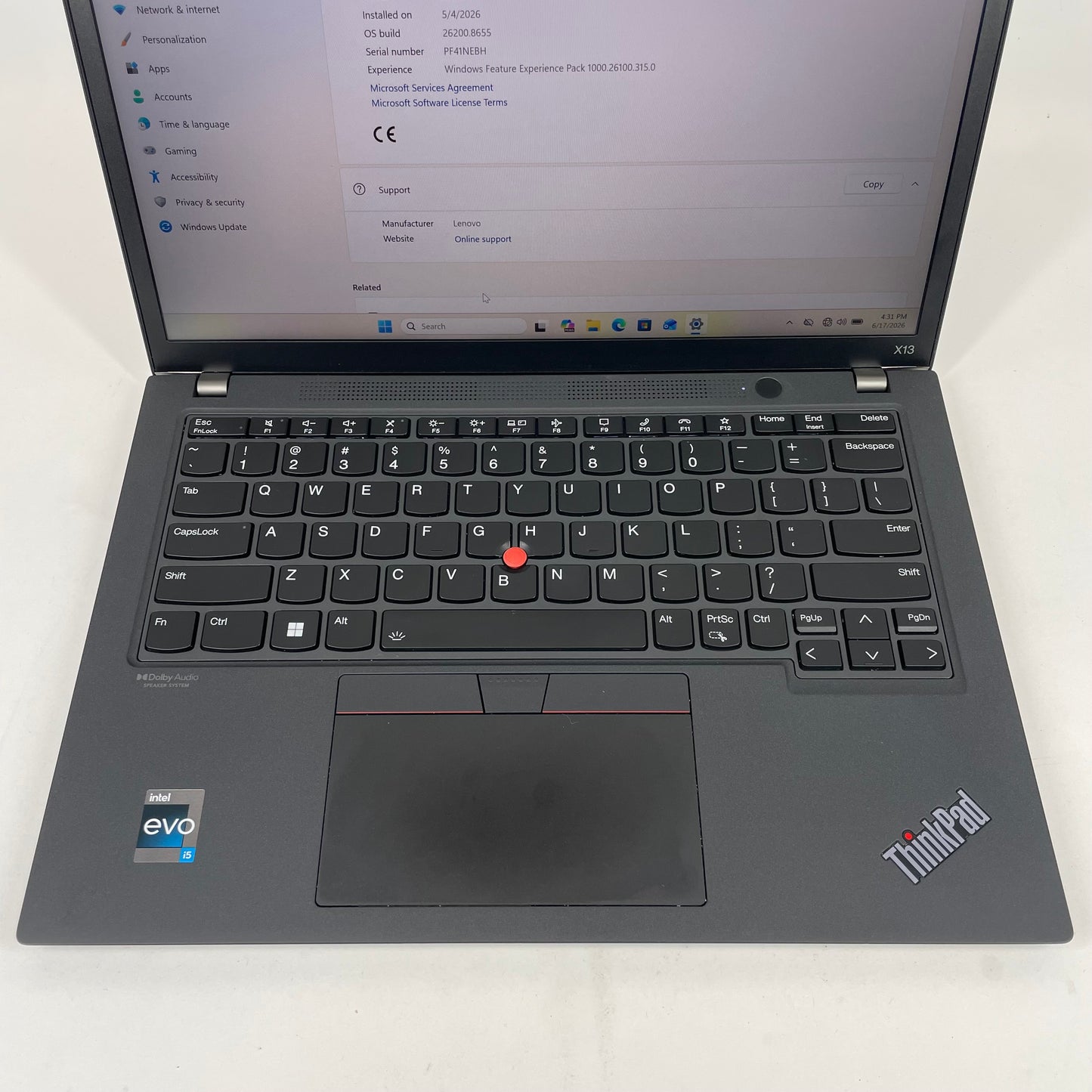 Lenovo ThinkPad X13 Gen 3 21BN008EUS 13.3" Core i5-1235U 16GB RAM 512GB SSD
