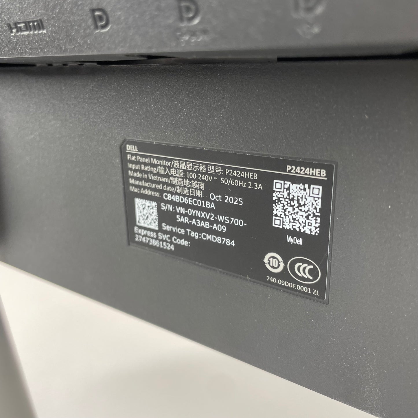 Dell 24" P2424HEB FHD IPS LCD 60Hz Video Conferencing Monitor
