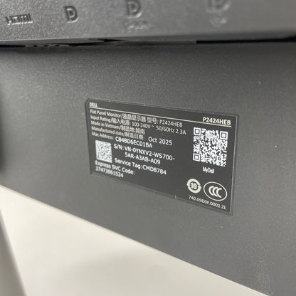 Dell 24" P2424HEB FHD IPS LCD 60Hz Video Conferencing Monitor
