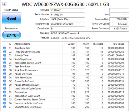 Western Digital WD 3.5" WD Black 6TB SATA III 6Gbps HDD WD6002FZWX-00GBGB0