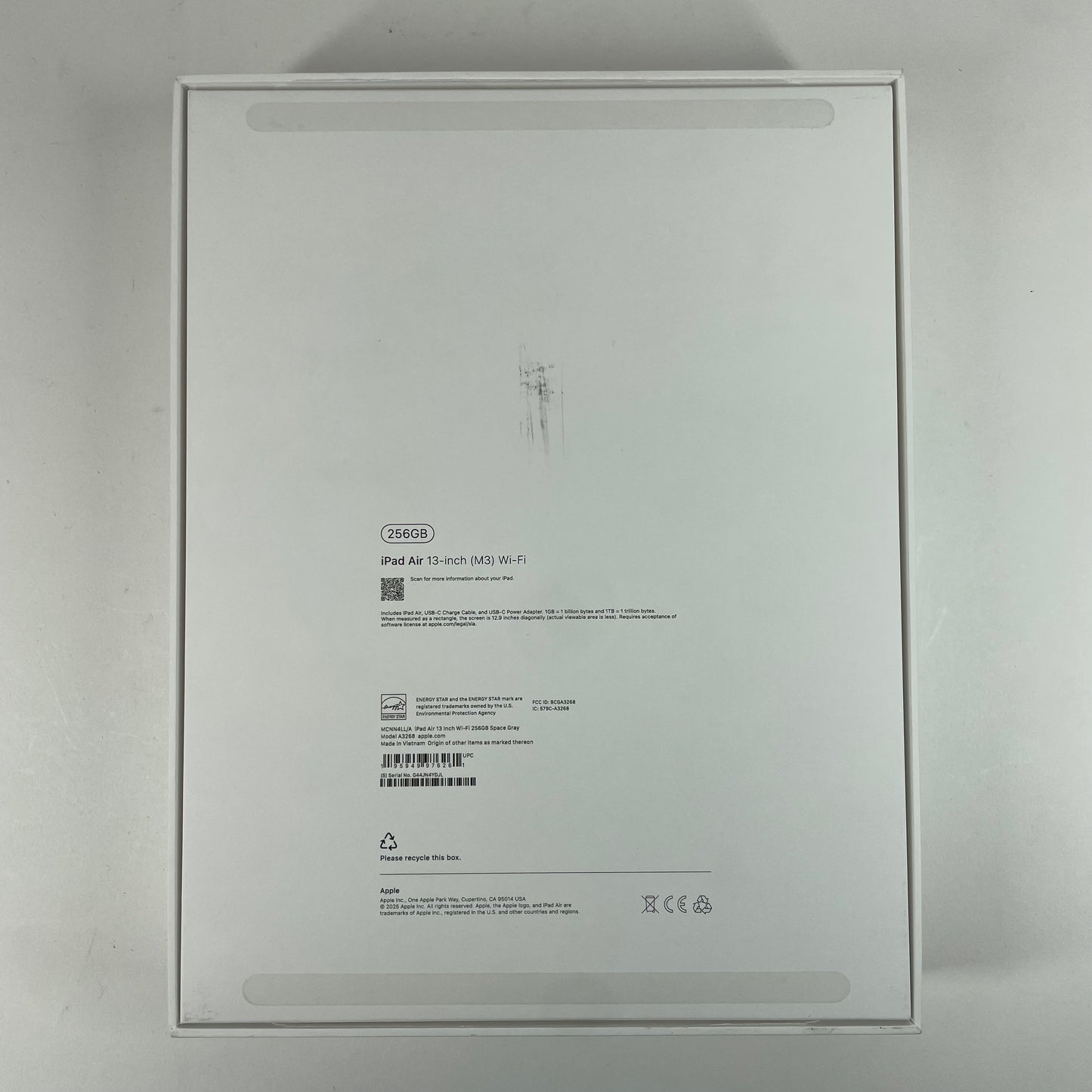 WiFi Only Apple iPad Air 13" M3 256GB Space Gray MCNN4LL/A