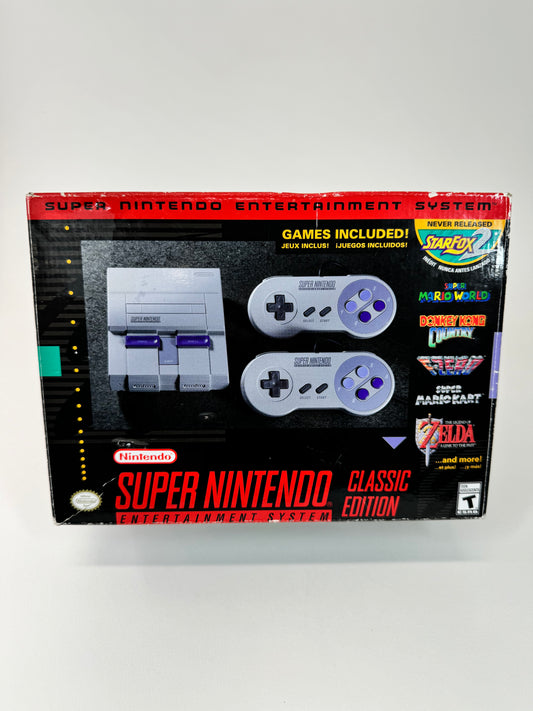 Super Nintendo SNES Classic Edition Video Game Console CLV-201 Gray