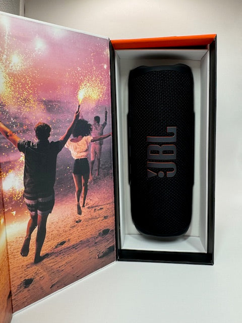 JBL Flip 6 Portable Waterproof Bluetooth Speaker Black JBLFLIP6BLKAM