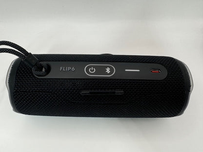 JBL Flip 6 Portable Waterproof Bluetooth Speaker Black JBLFLIP6BLKAM